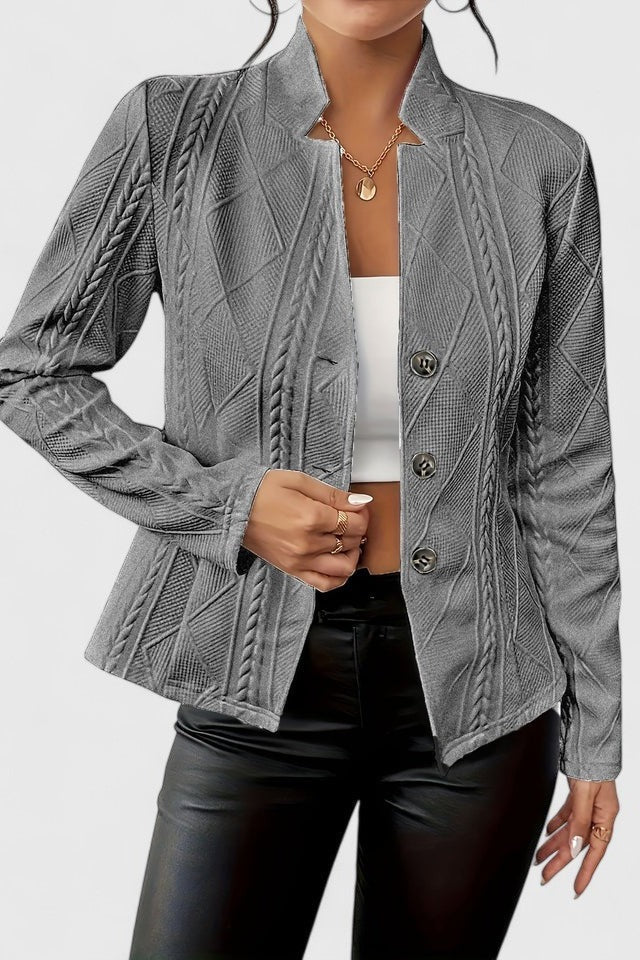 Women’s Textured Button-Front Blazer