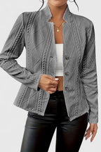 Women’s Textured Button-Front Blazer