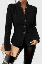 Women’s Textured Button-Front Blazer