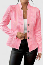 Women’s Textured Button-Front Blazer