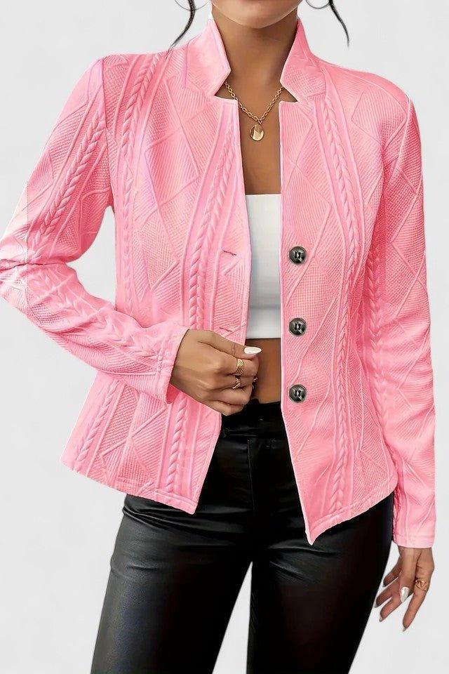 Women’s Textured Button-Front Blazer