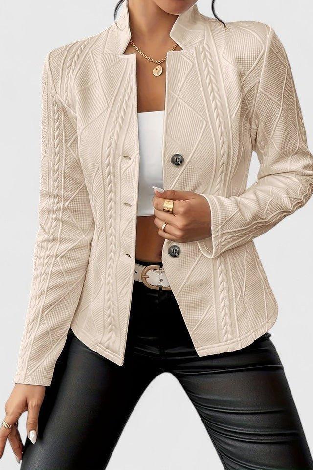Women’s Textured Button-Front Blazer