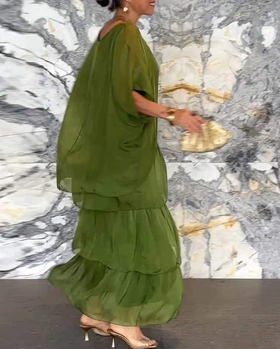 Women’s Layered Artistic Maxi Dress