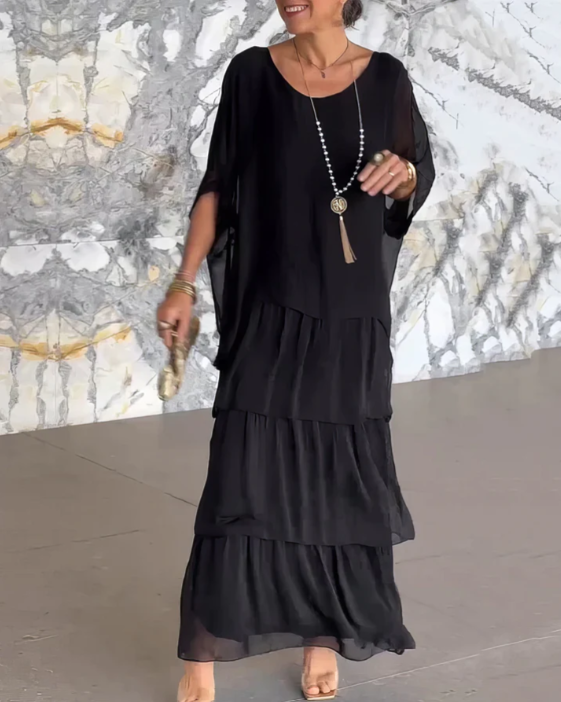 Women’s Layered Artistic Maxi Dress