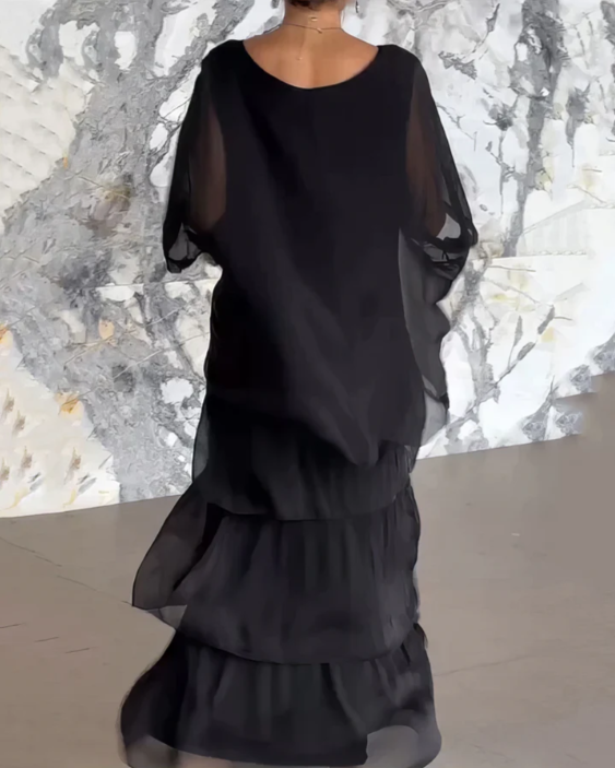 Women’s Layered Artistic Maxi Dress