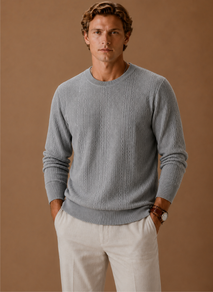 Men’s Crew Neck Knit Sweater