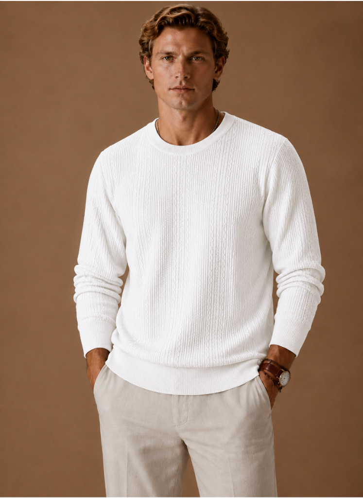 Men’s Crew Neck Knit Sweater