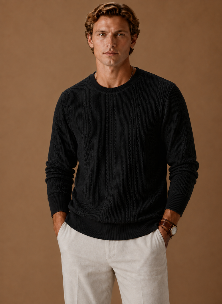 Men’s Crew Neck Knit Sweater