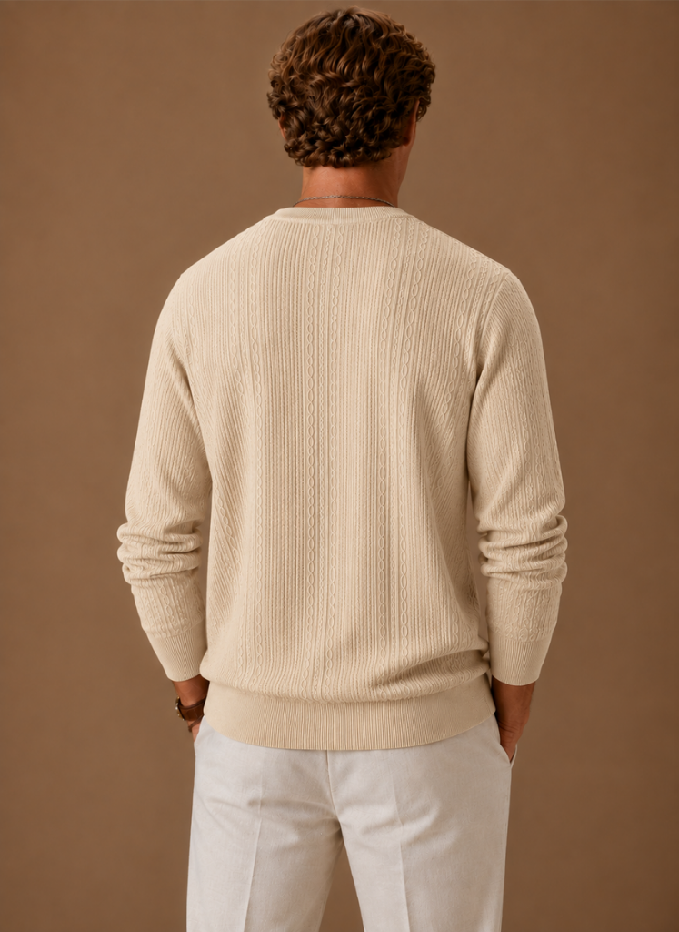 Men’s Crew Neck Knit Sweater