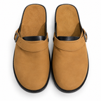 Men's Closed Toe Slip-On Sandals with Buckle