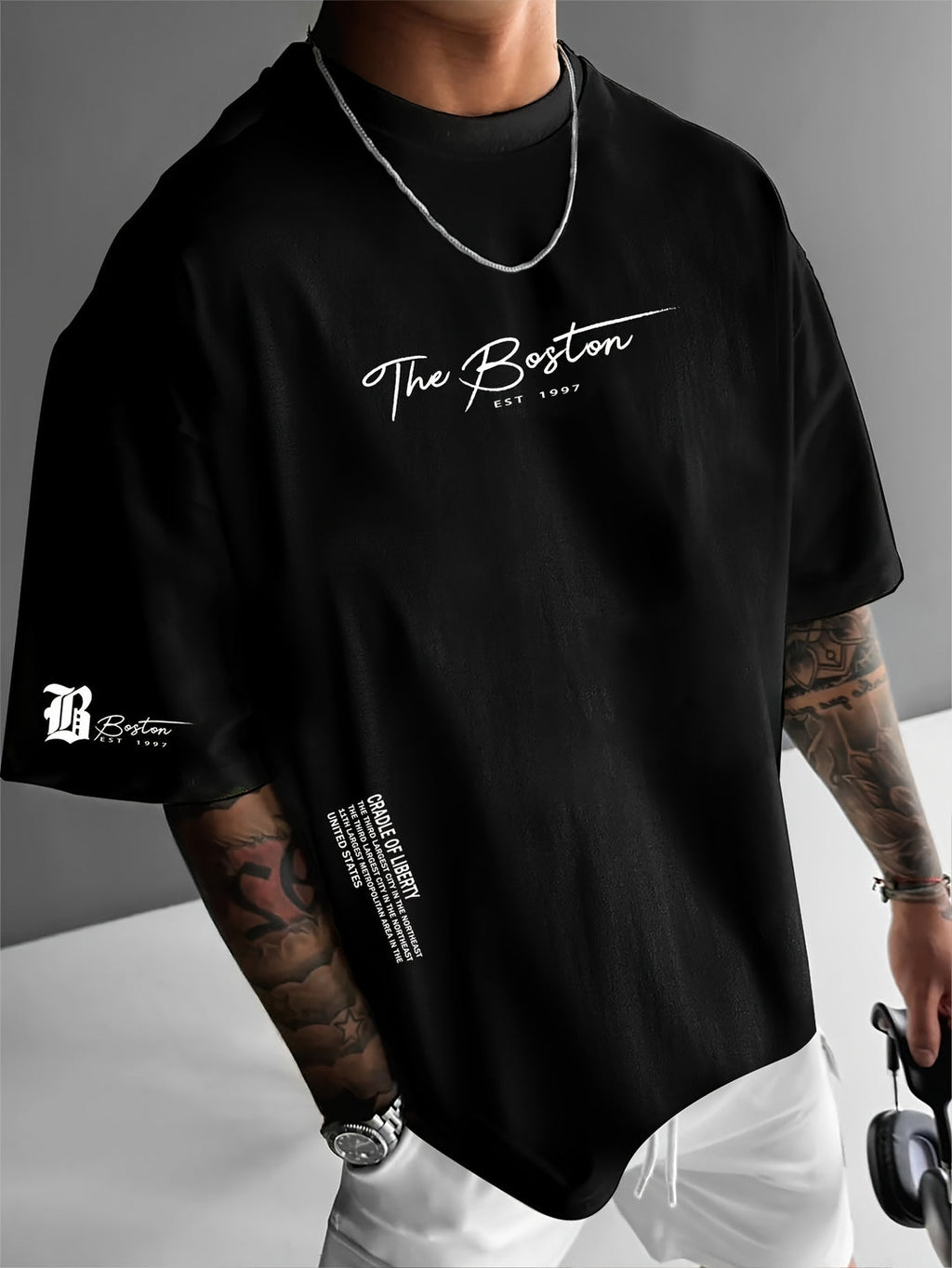 Men’s Oversized Graphic Streetwear T-Shirt