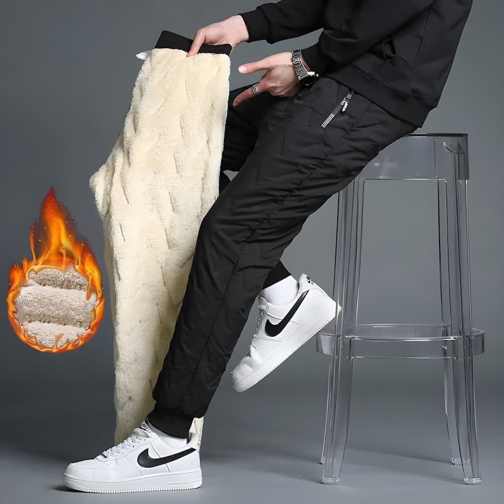 Men’s Thermal Drawstring Tapered Pants