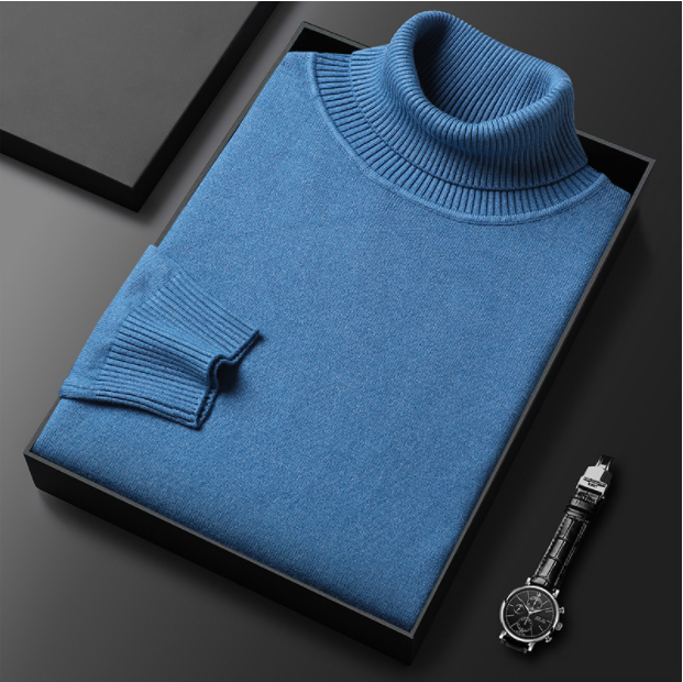Men's Turtleneck Knit Sweater