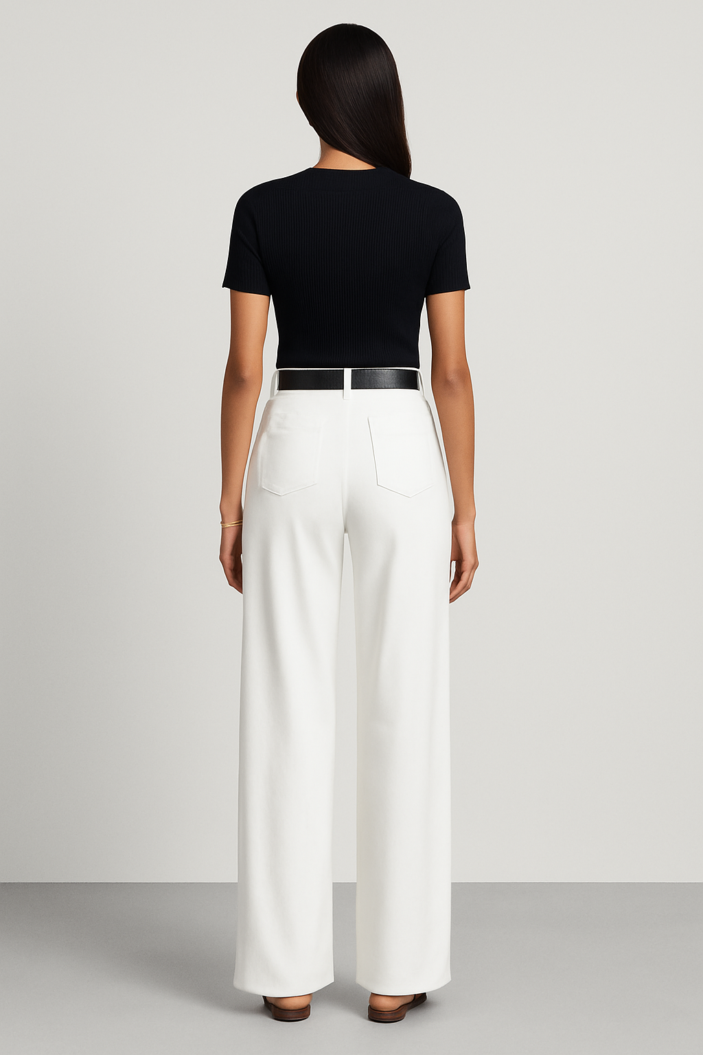 Women's High-Waist Wide Leg Tailored Trousers