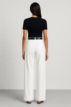 Women's High-Waist Wide Leg Tailored Trousers