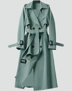 Women's Belted Double-Breasted Trench Coat