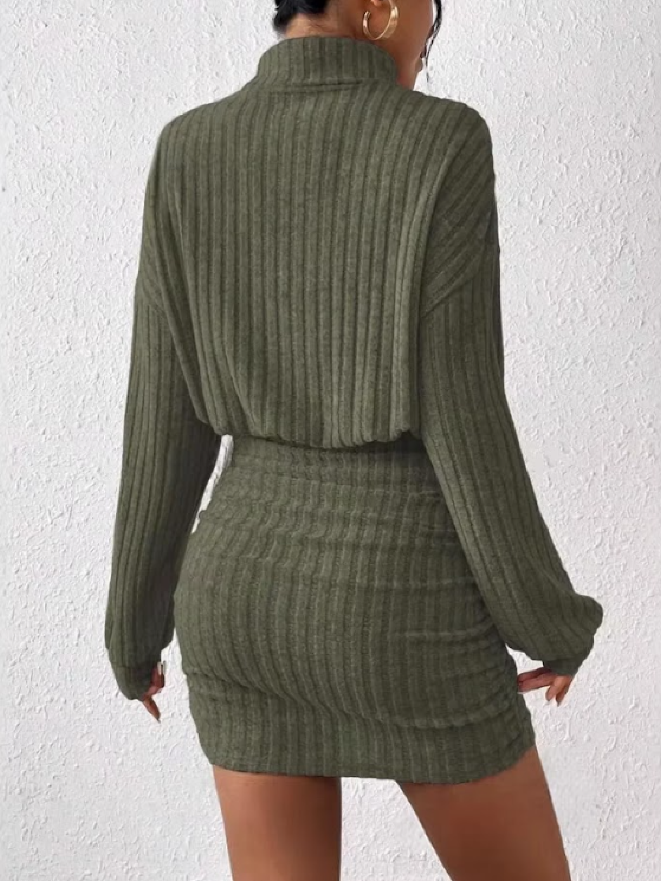 Women's Ribbed Sweater Dress