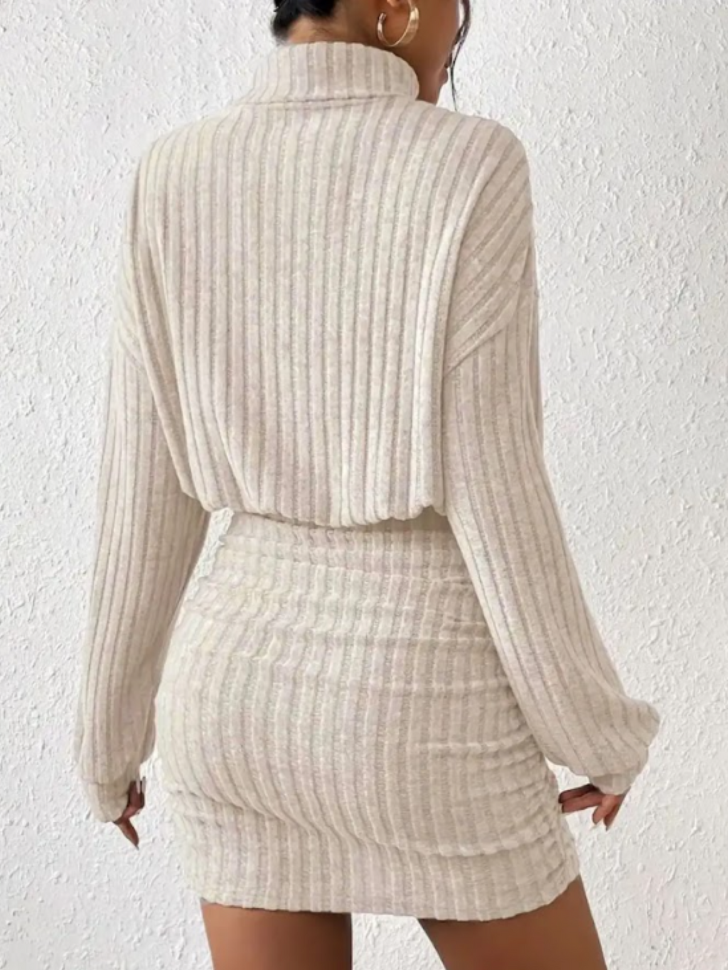 Women's Ribbed Sweater Dress