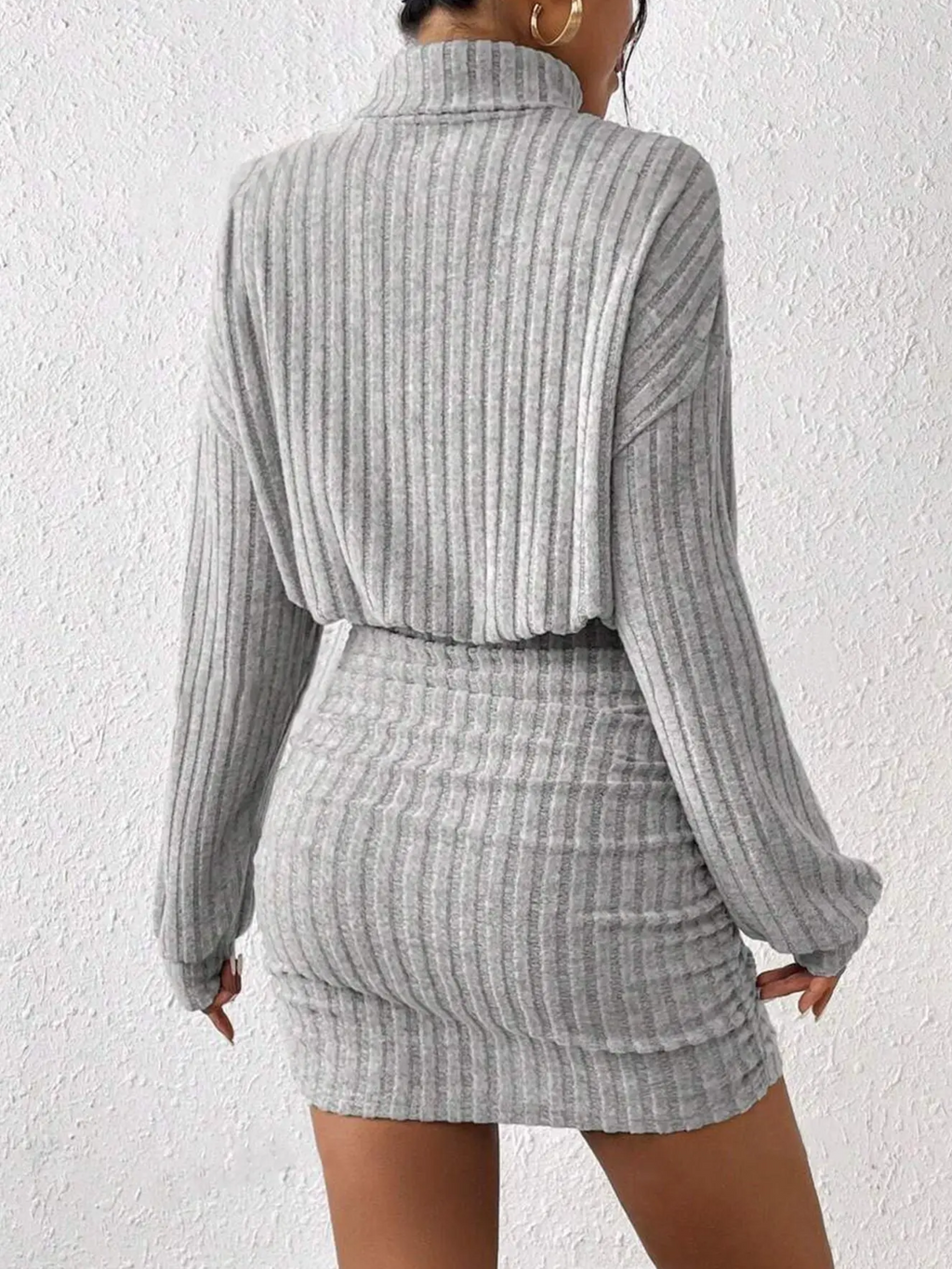 Women's Ribbed Sweater Dress