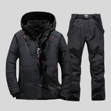 Men's Hooded Ski Jacket and Pants Set