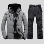 Men's Hooded Ski Jacket and Pants Set