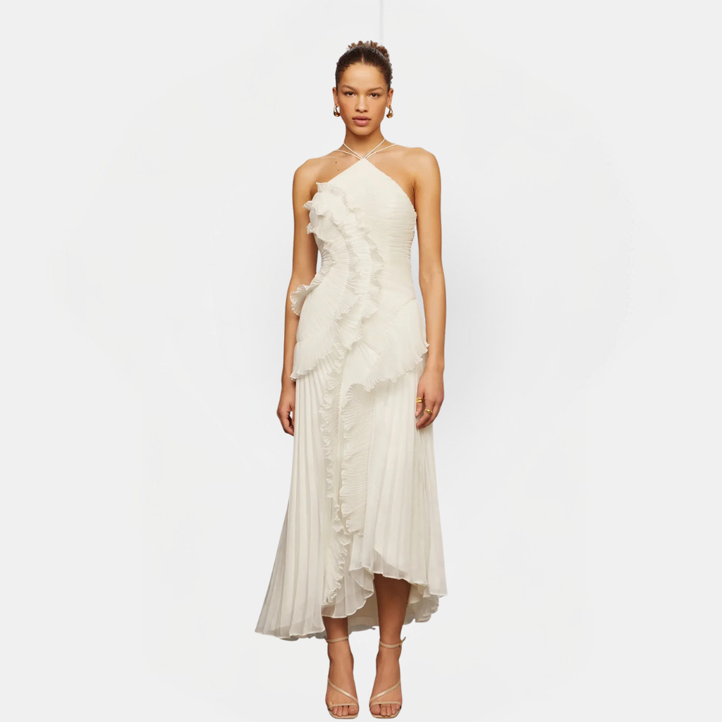 Women's Asymmetric Ruffle Occasion Dress