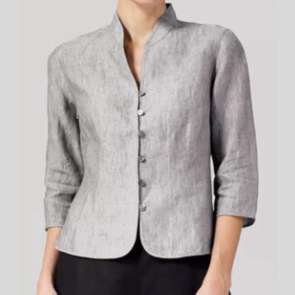 Women's Mandarin Collar Shirt