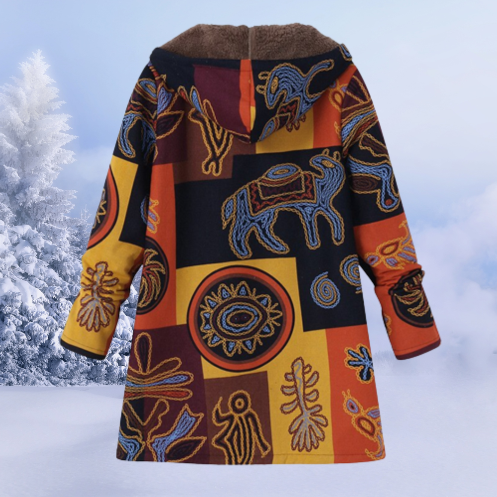 Women’s Floral Hooded Winter Jacket