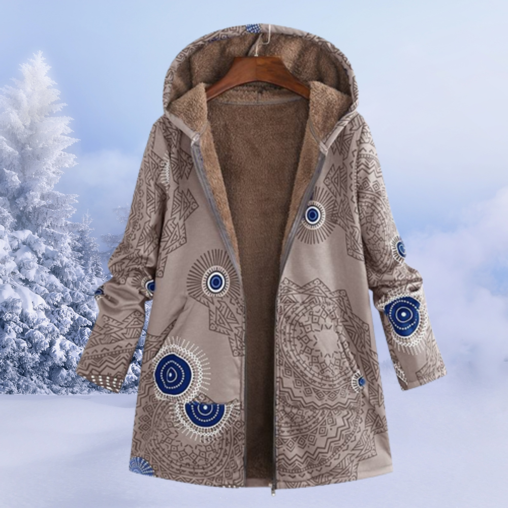 Women’s Floral Hooded Winter Jacket