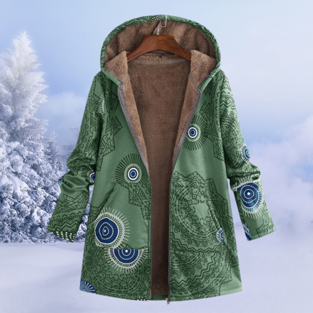Women’s Floral Hooded Winter Jacket