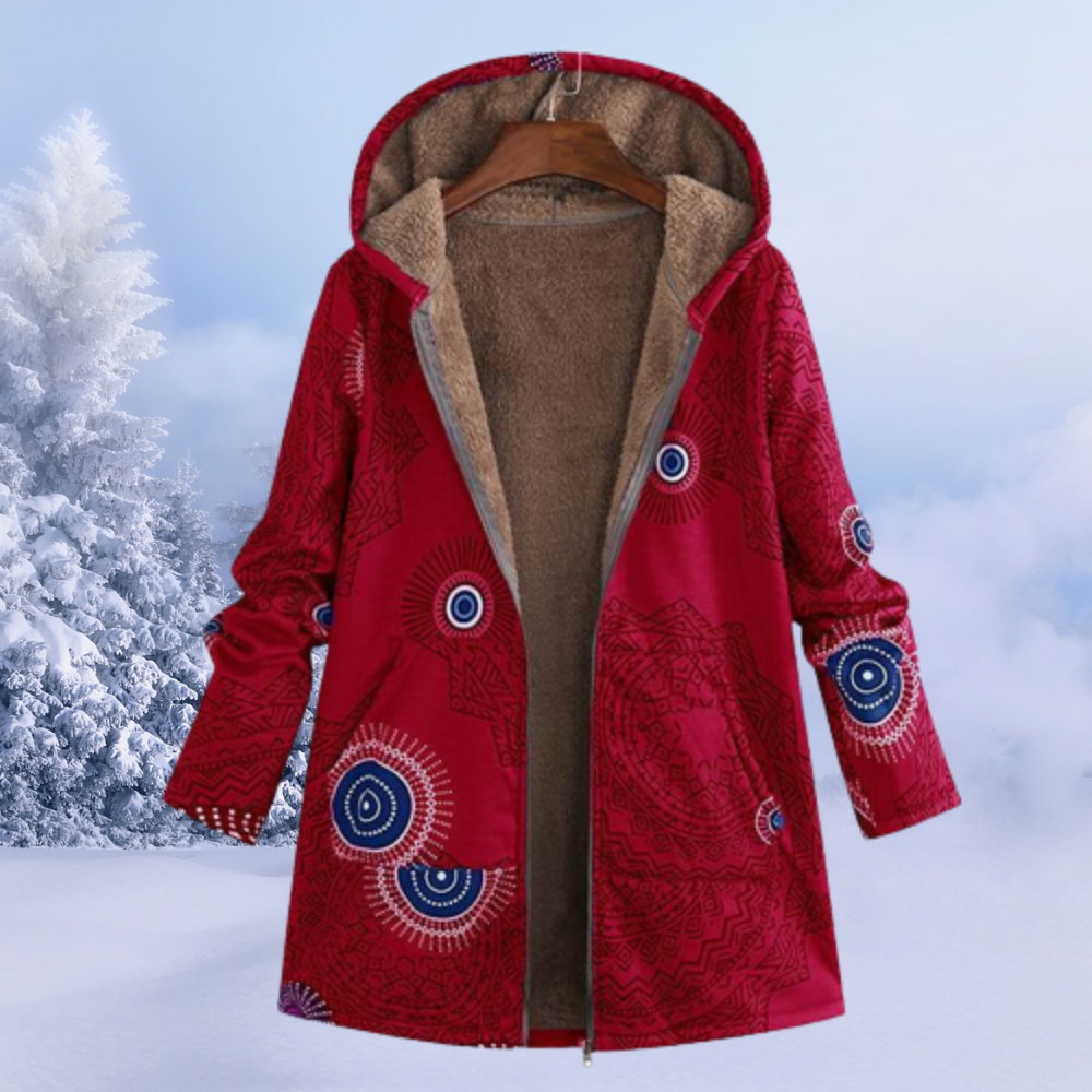 Women’s Floral Hooded Winter Jacket