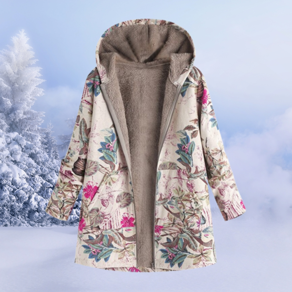 Women’s Floral Hooded Winter Jacket