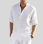 Elegant Linen Shirt for Men | Long Sleeves