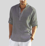 Elegant Linen Shirt for Men | Long Sleeves