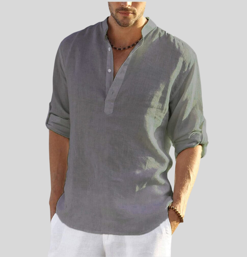 Elegant Linen Shirt for Men | Long Sleeves