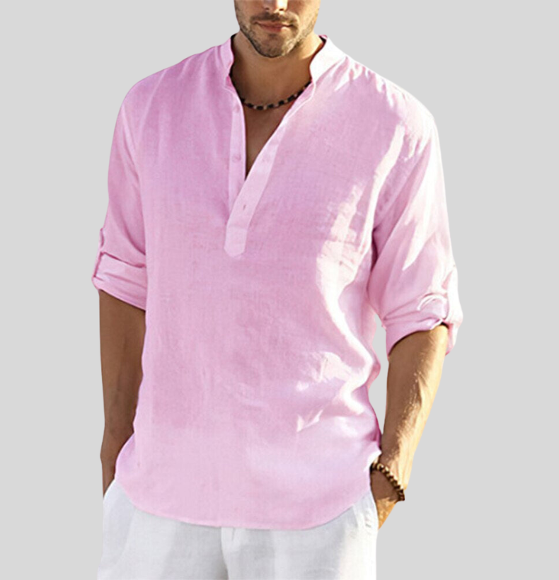 Elegant Linen Shirt for Men | Long Sleeves