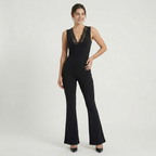 Women's Lace Trim Jumpsuit