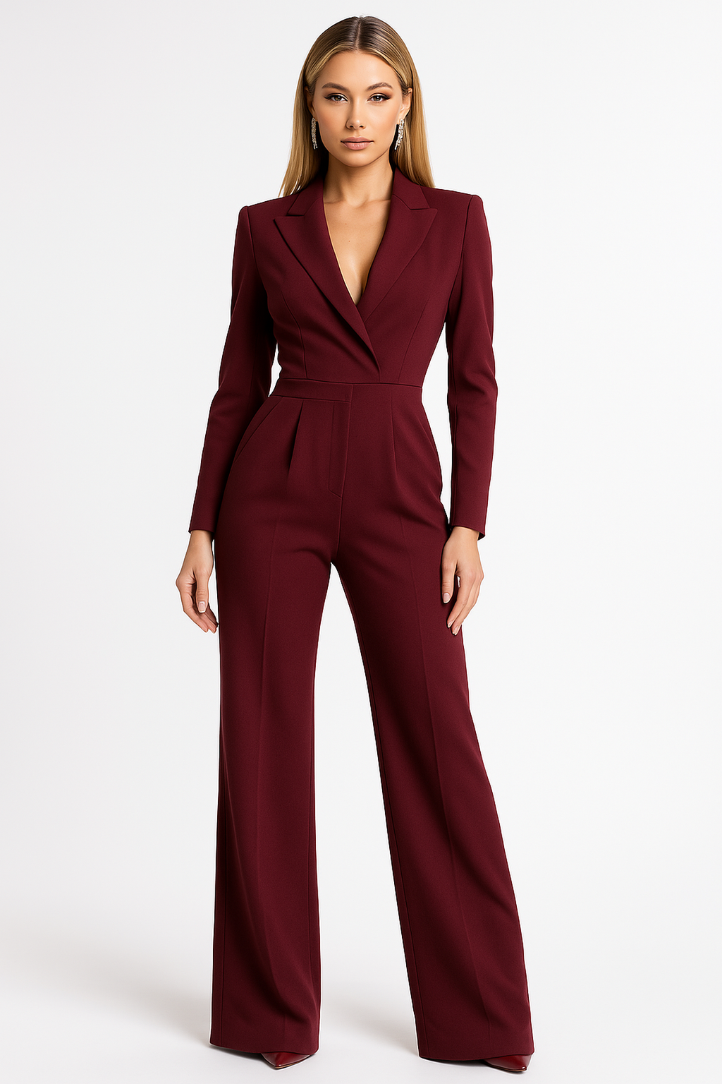 Women's Dressy Wide-Leg Jumpsuit