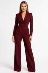 Women's Dressy Wide-Leg Jumpsuit