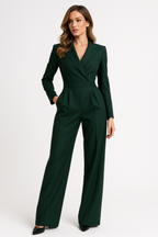 Women's Dressy Wide-Leg Jumpsuit