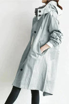 Women’s Hooded Longline Trench Coat