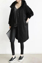 Women’s Hooded Longline Trench Coat