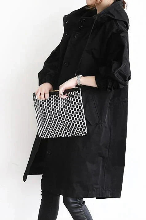 Women’s Hooded Longline Trench Coat