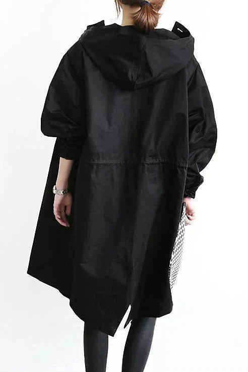 Women’s Hooded Longline Trench Coat
