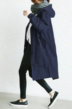 Women’s Hooded Longline Trench Coat