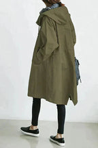 Women’s Hooded Longline Trench Coat