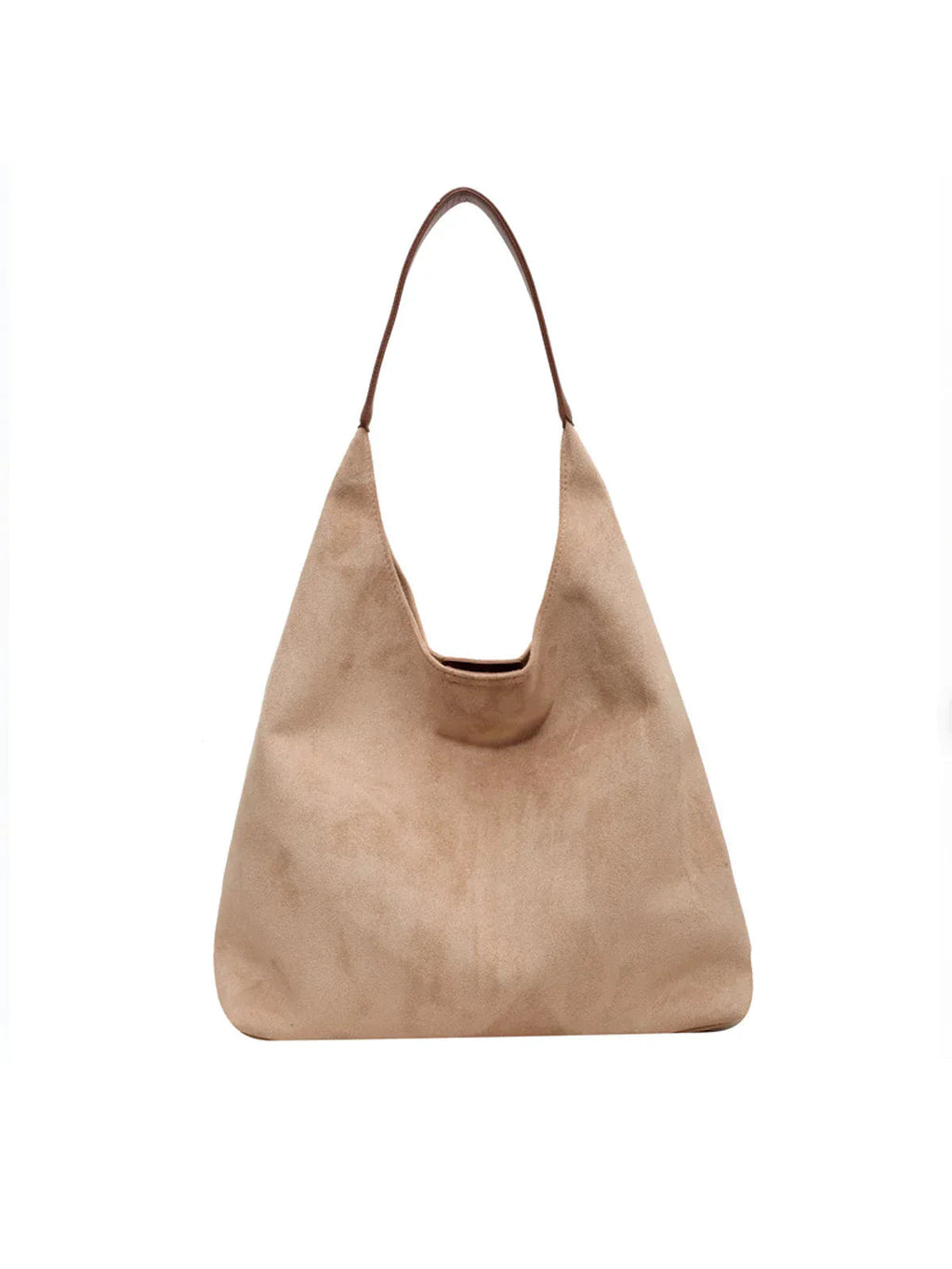 Women's Large Suede Hobo Shoulder Bag