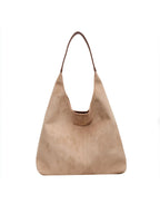 Women's Large Suede Hobo Shoulder Bag