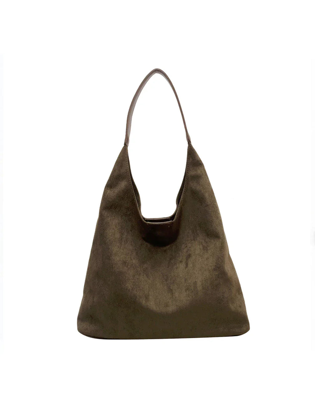 Women's Large Suede Hobo Shoulder Bag