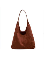Women's Large Suede Hobo Shoulder Bag